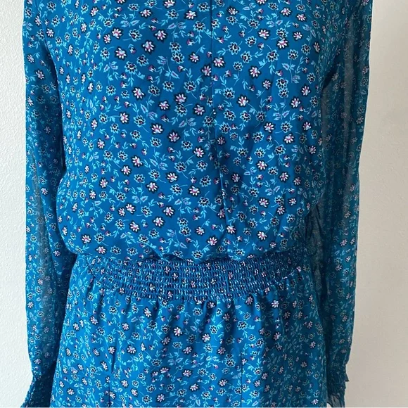 Time and Tru Blue A-line Long Sleeve Dress - Picture 2 of 12